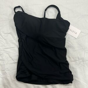 Athleta black tankini NWT